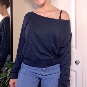 TNA navy long sleeve top